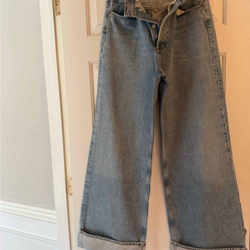 Agolde Light Blue Flare Jeans NWT Dame Jean 100% Cotton